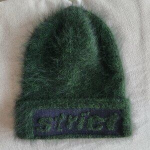 NWOT Alexander Wang Green Oversize Angora Beanie - OS